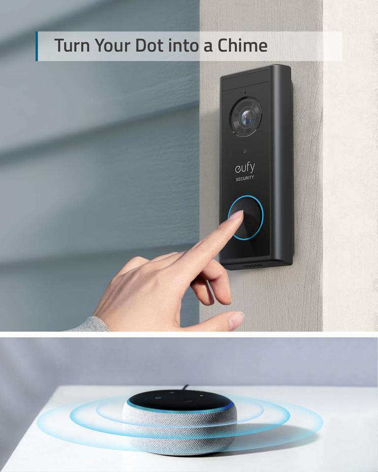 eufy security smart video doorbell camera 2K (Battery-Powered)